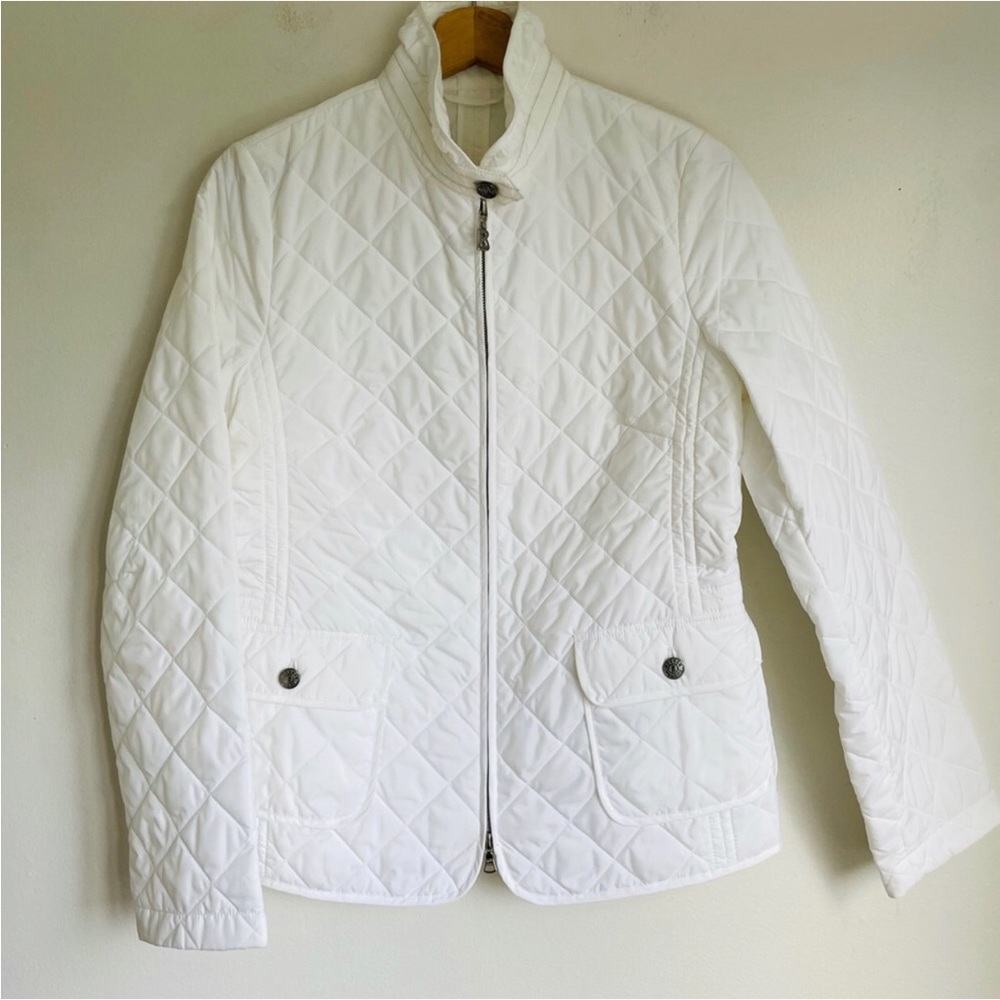 White BOGNER quilted Newdale Coat